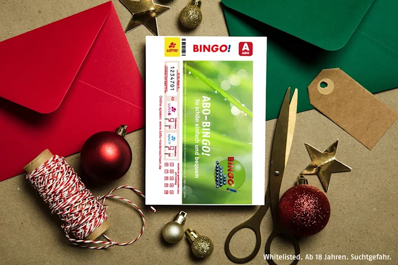 Weihnachtsbrief mit ABO-BIN<em>GO!</em>