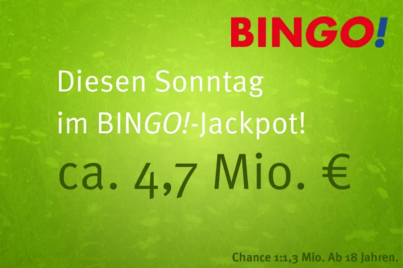 Diesen Sonntag im Jackpot: ca. 4,7 Mio. €!
