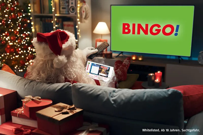 Weihnachtsmann schaut BIN<em>GO!</em>